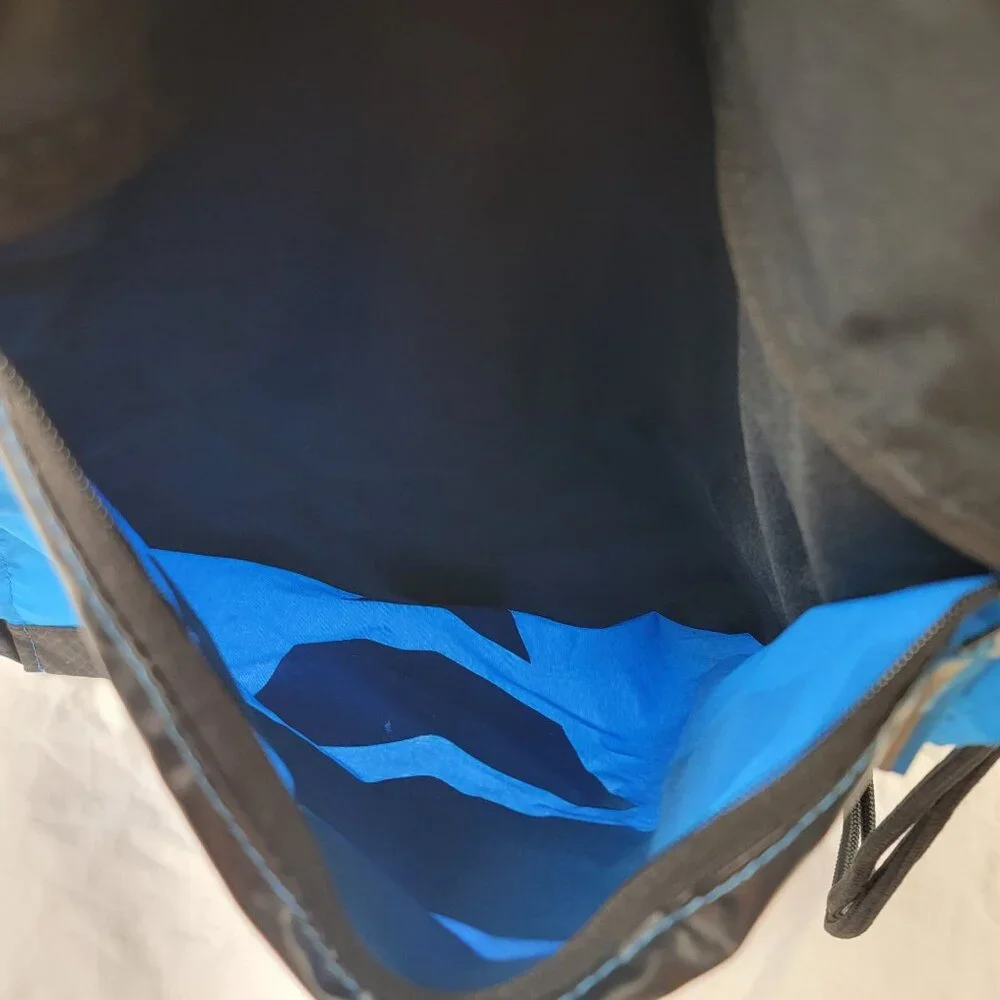 Nike Vapor Blue Black Drawstring Cinch Backpack Bag Training Travel Gym Casual